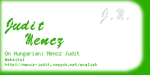judit mencz business card